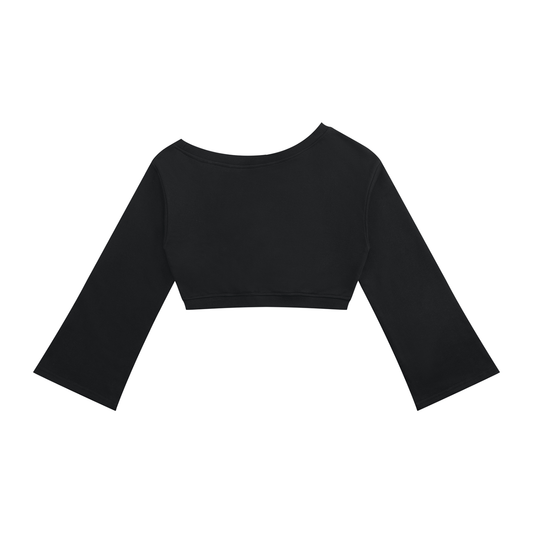Women's Off the Shoulder Cropped Sweatshirt