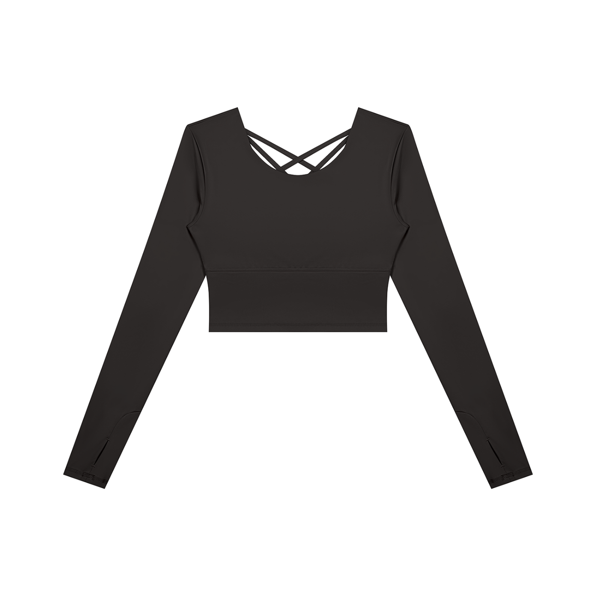 Women's Cropped Long Sleeve Yoga T-Shirt