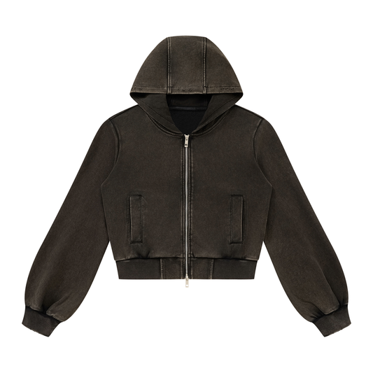 Women’s Vintage Wash Full Zip Hoodie