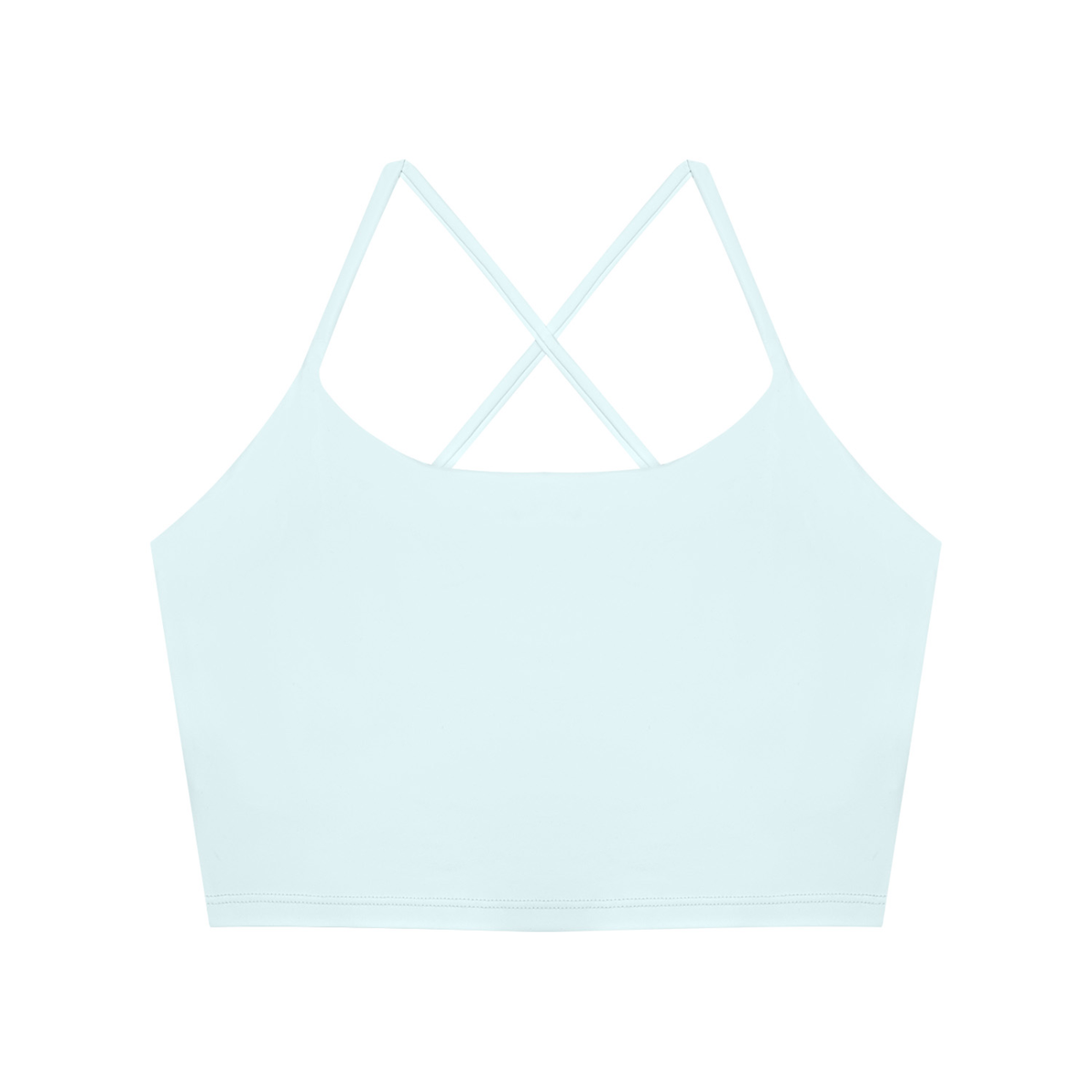 Color Block Ruched Cropped Tank Top