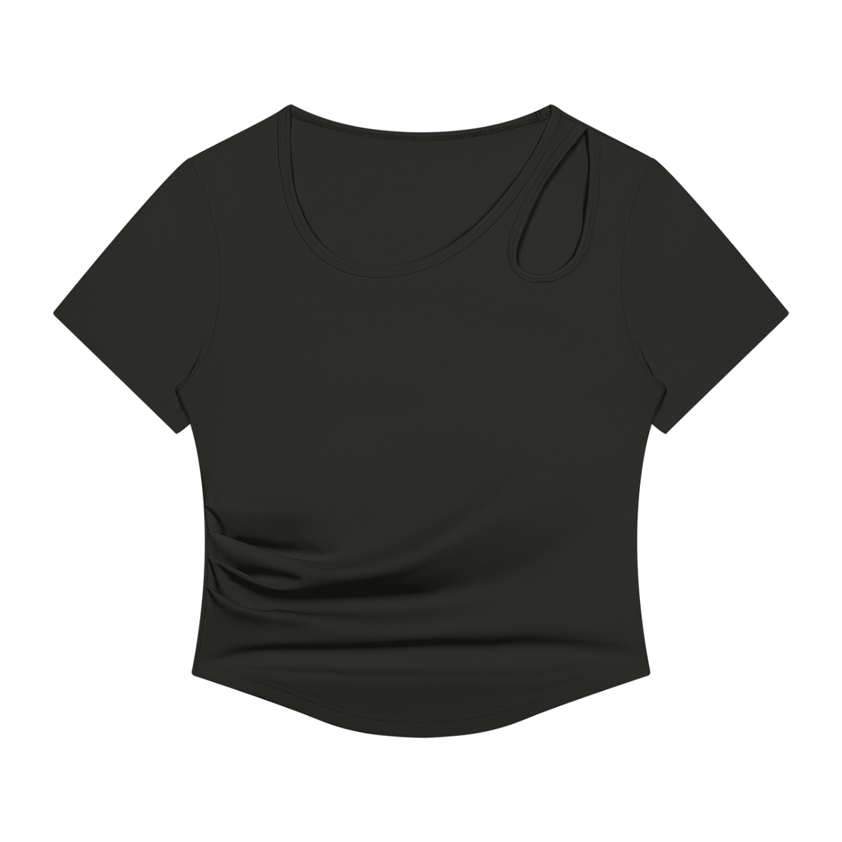Women’s Cutout Ruched T-Shirt