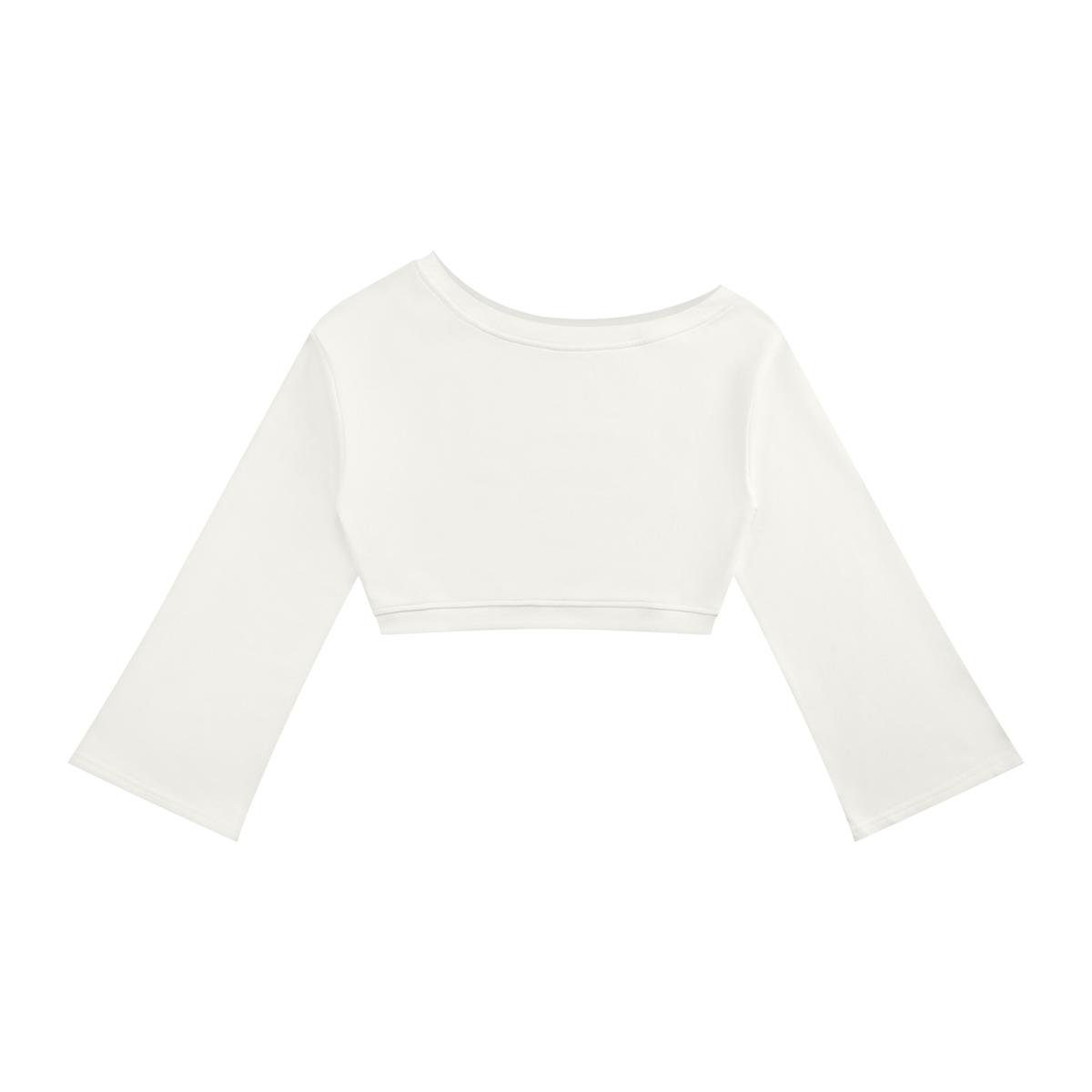 Women's Off the Shoulder Cropped Sweatshirt