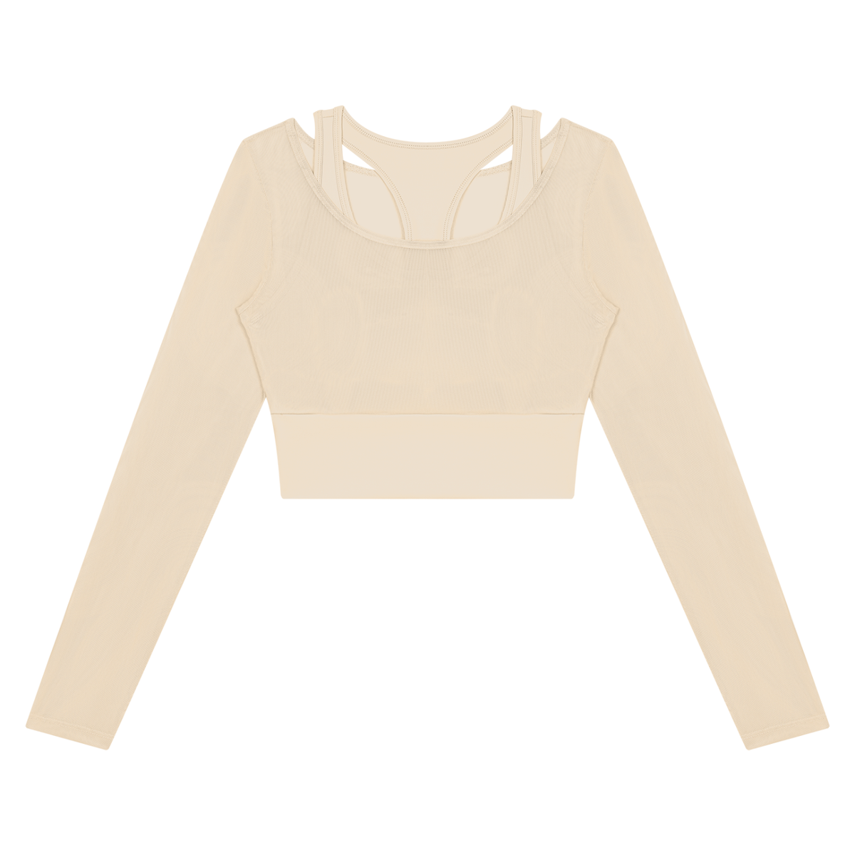 Women's 2-in-1 Mesh Overlay T-Shirt