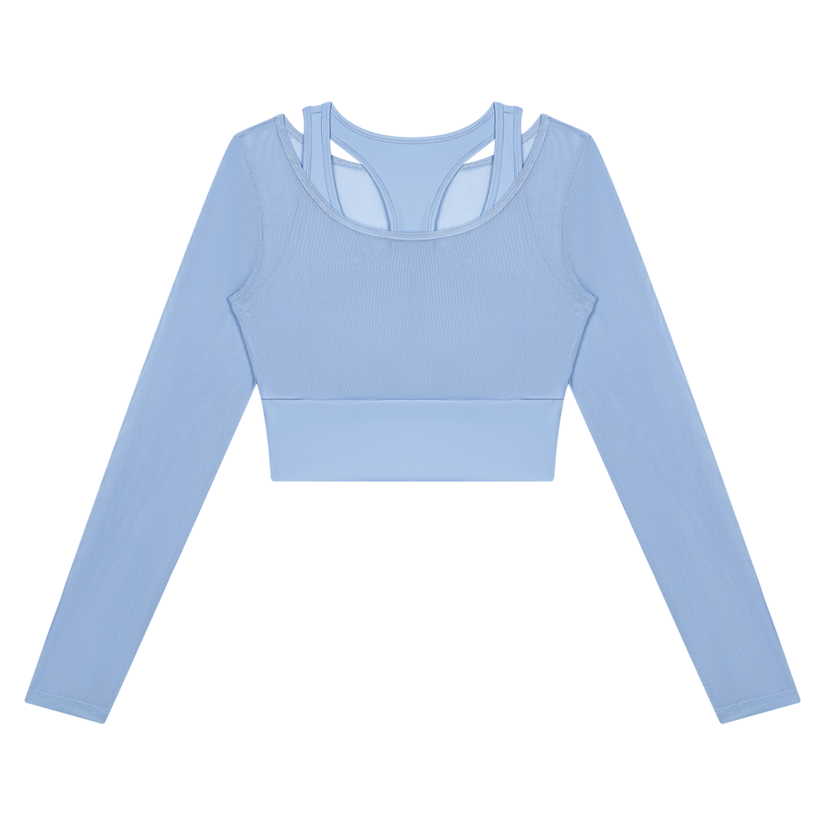 Women's 2-in-1 Mesh Overlay T-Shirt