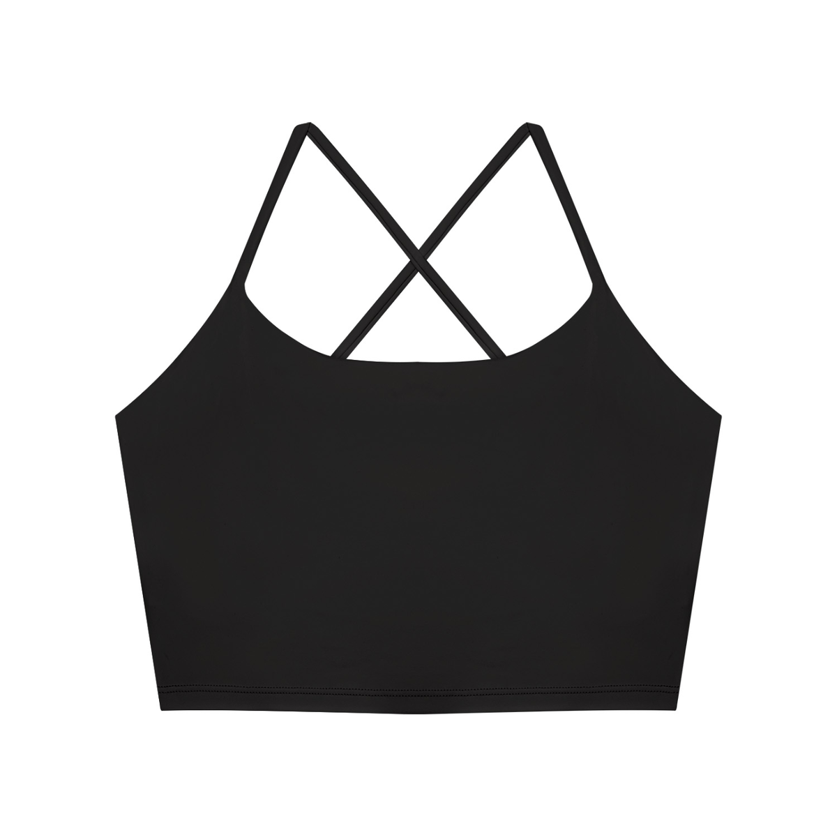 Color Block Ruched Cropped Tank Top