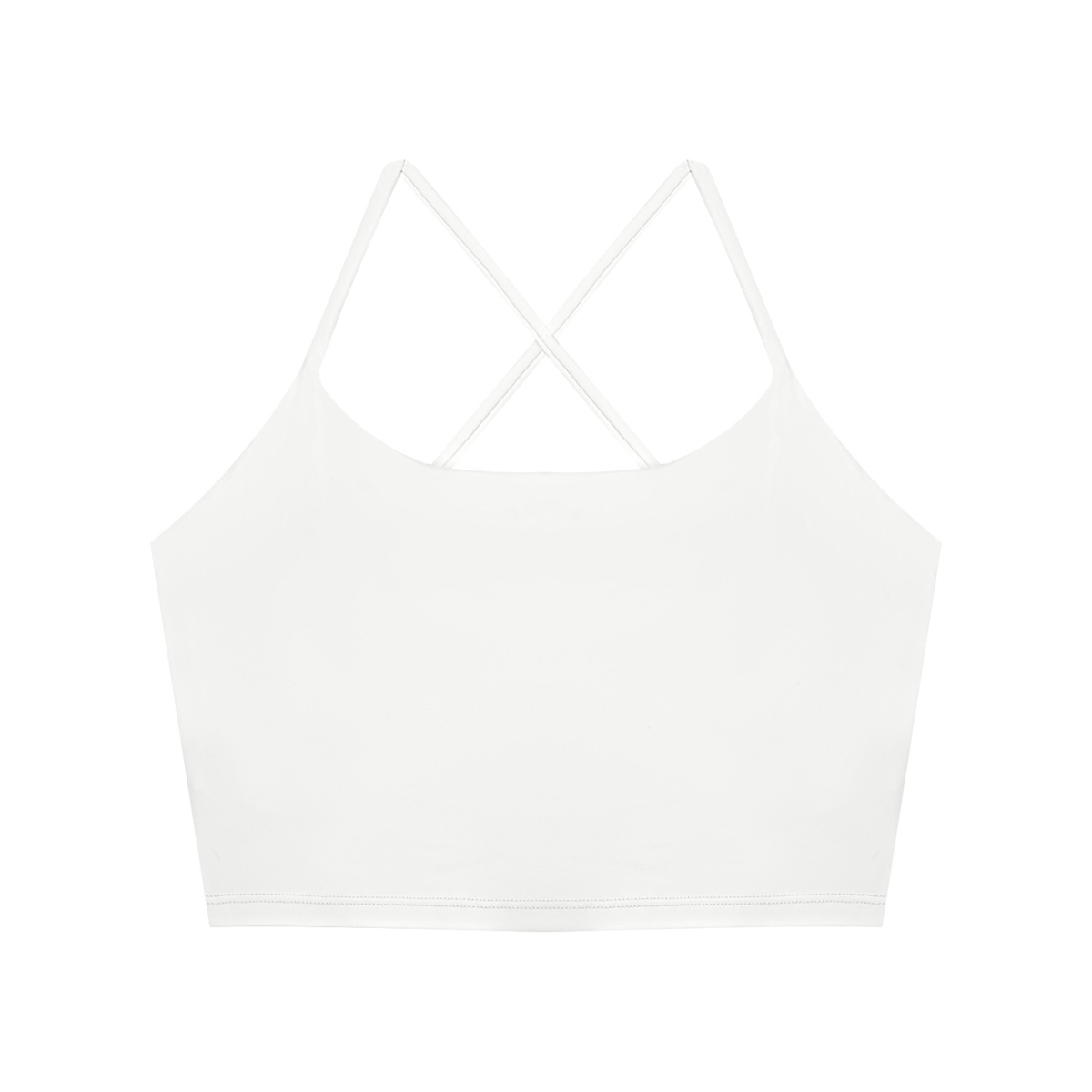 Color Block Ruched Cropped Tank Top