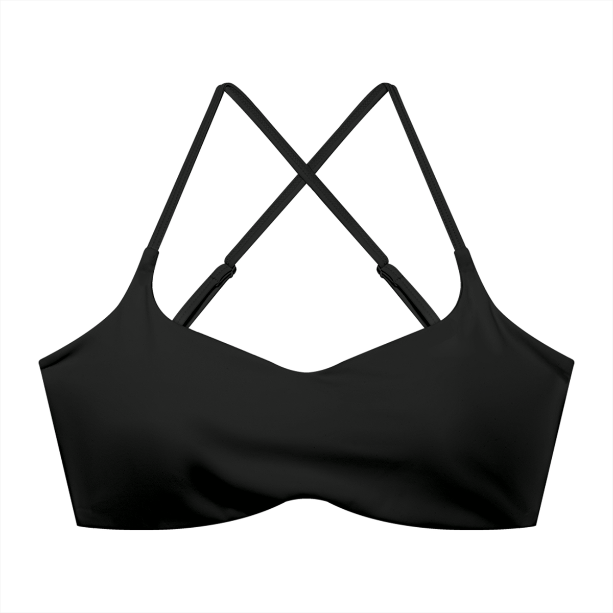 Women's Cropped Strappy Sports Bra