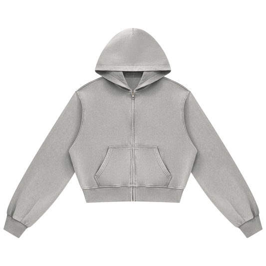 Women's Mineral Wash Full Zip Hoodie