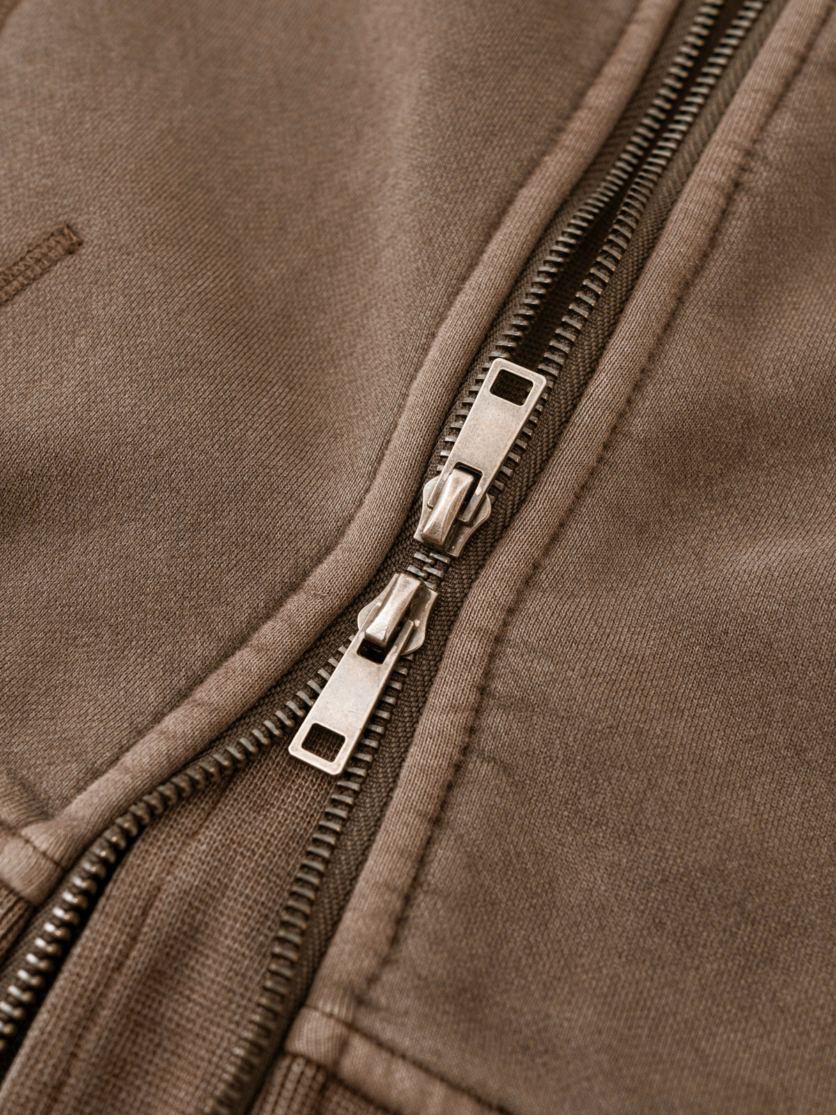Vintage Washed Distressed Cropped Fleece Hoodie