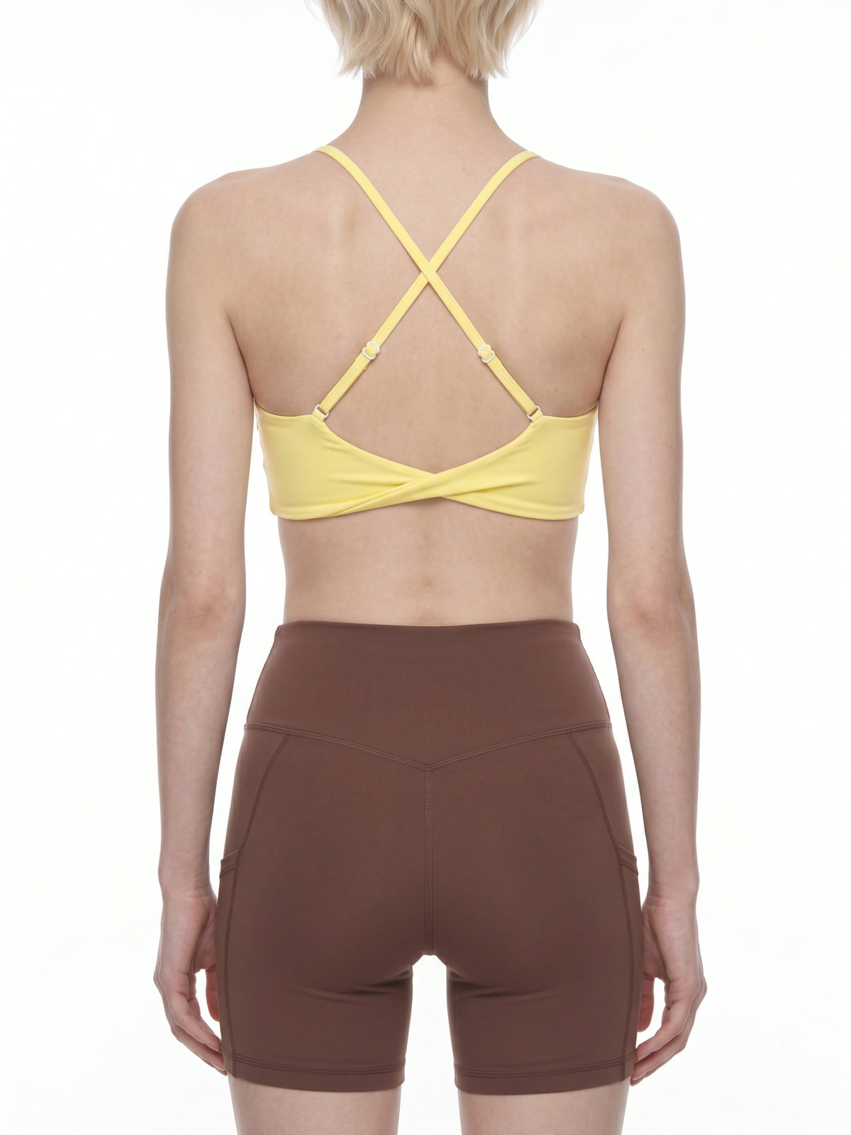 Women's Cropped Strappy Sports Bra