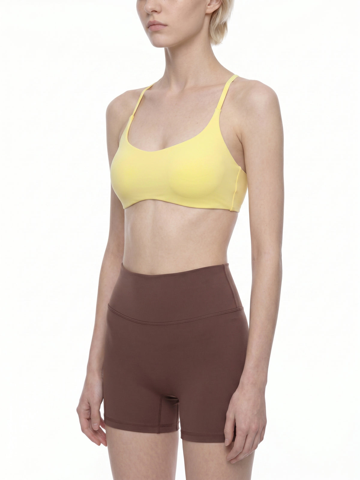 Women's Cropped Strappy Sports Bra