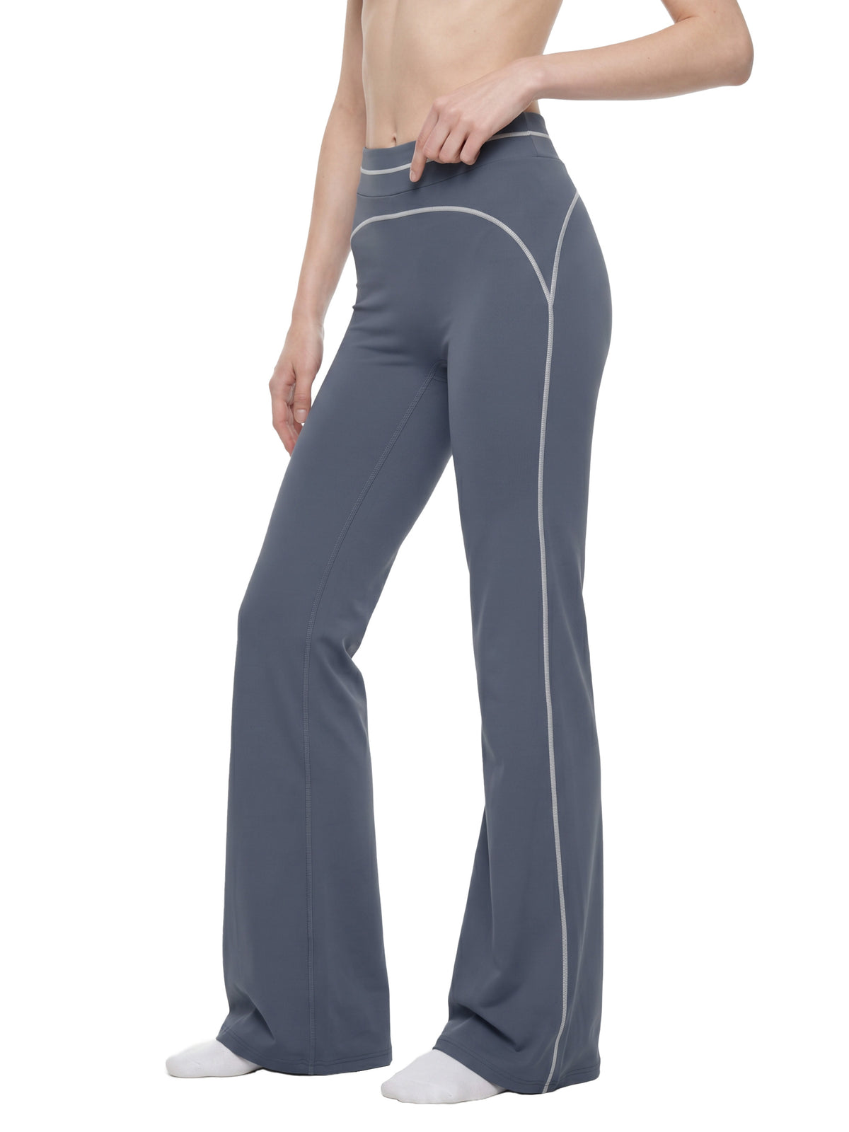 Women’s Topstitch High Rise Flared Yoga Pants