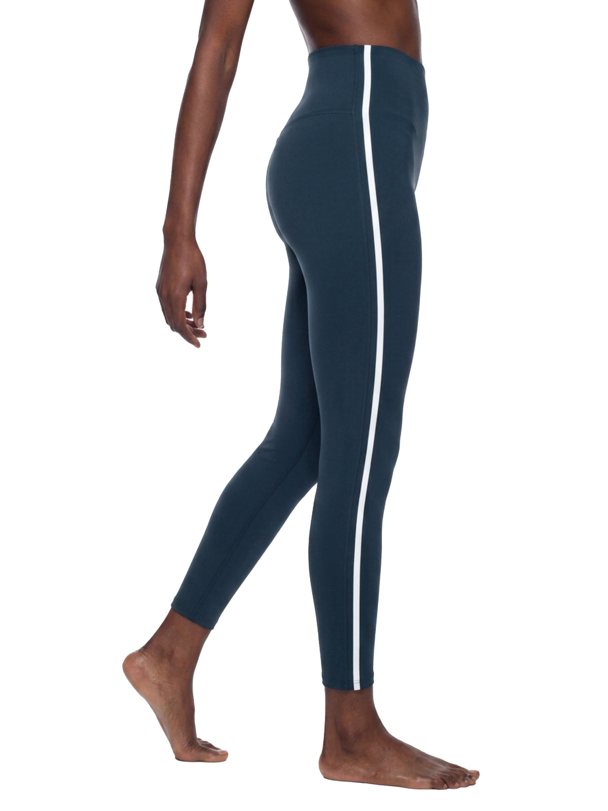 Women’s Stripe High Rise Ankle Length Yoga Leggings