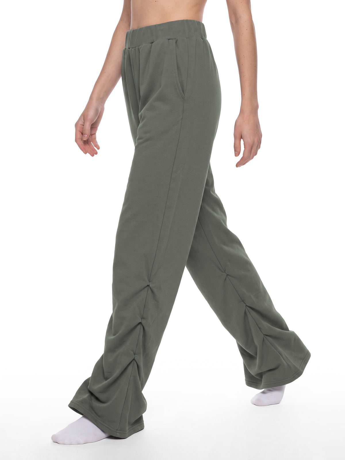 Women’s Vintage Wash Ruched Sweatpants