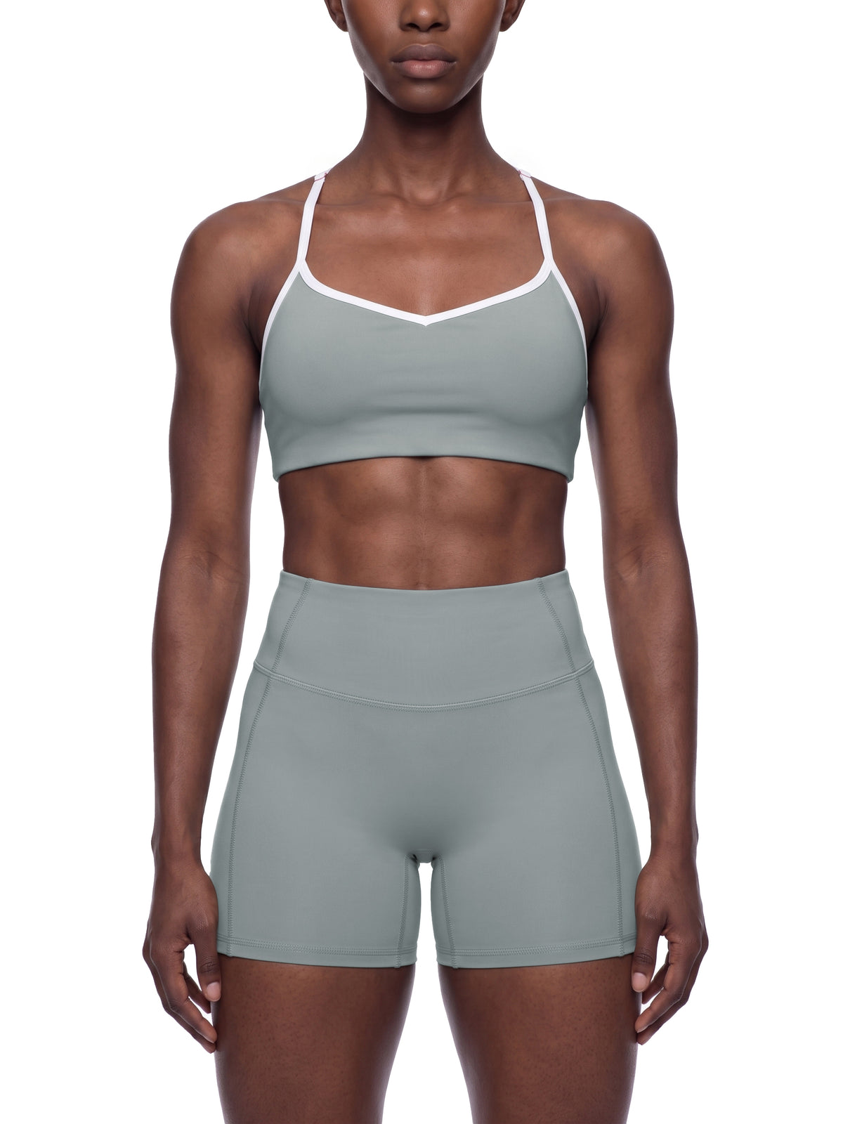 Color Block Racerback Sports Bra