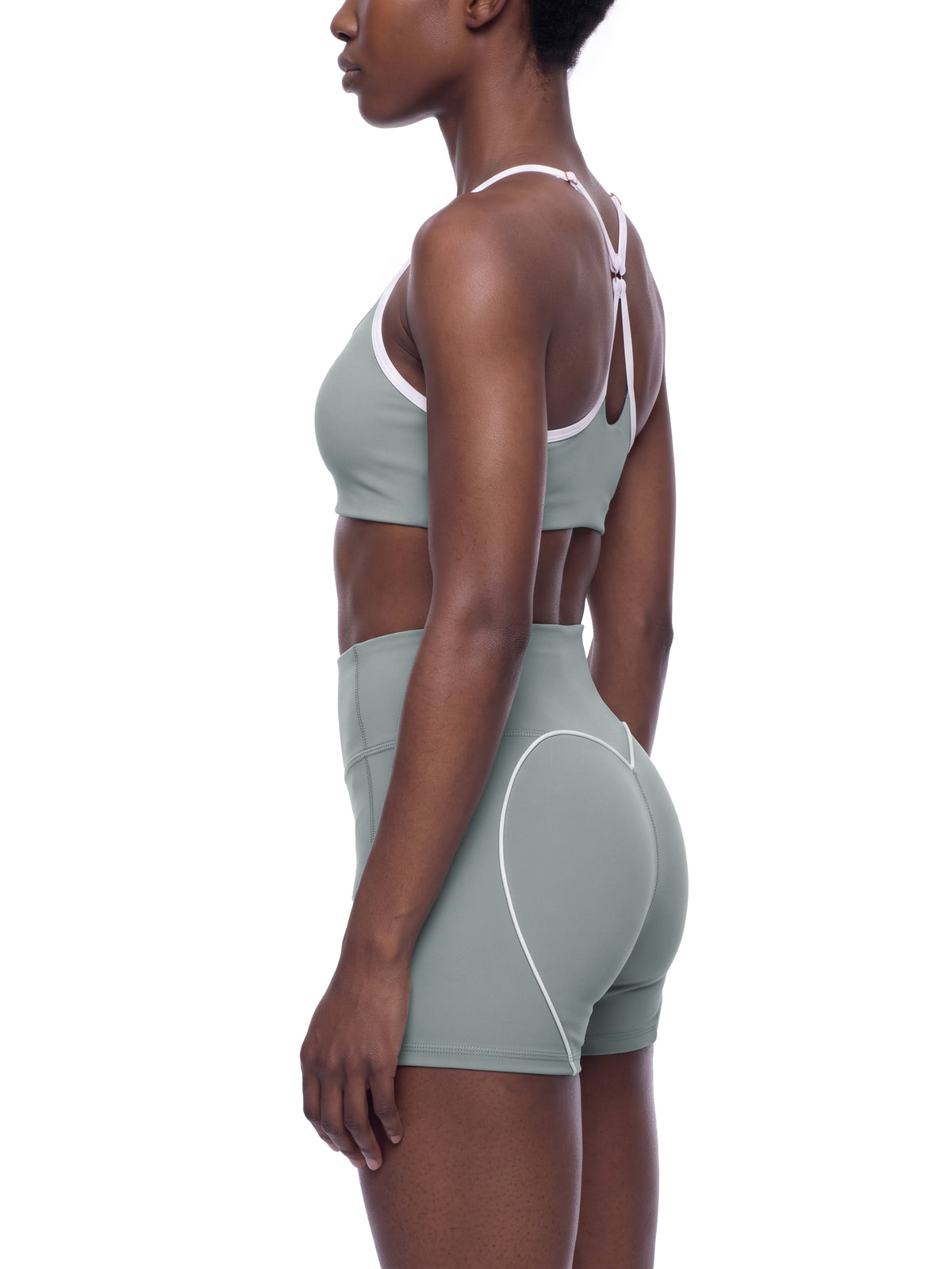 Color Block Racerback Sports Bra