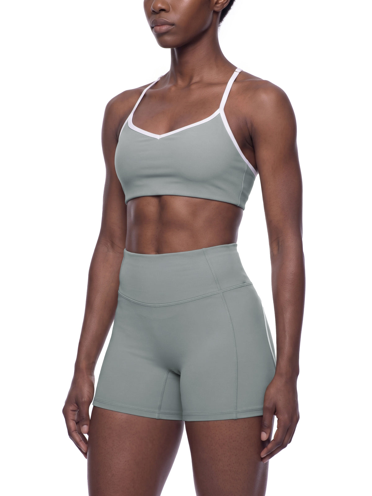 Color Block Racerback Sports Bra