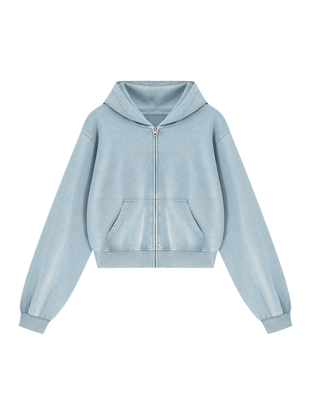 Women's Mineral Wash Full Zip Hoodie