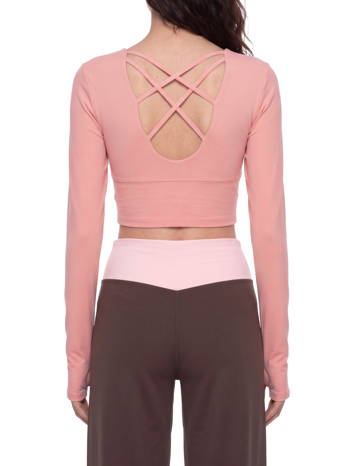 Women's Cropped Long Sleeve Yoga T-Shirt