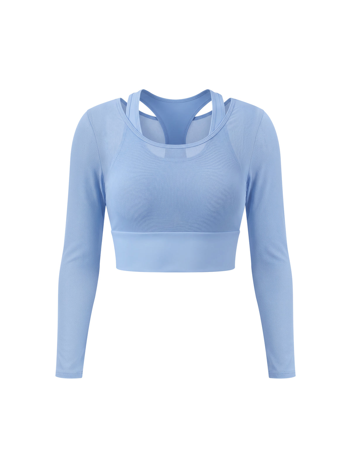 Women's 2-in-1 Mesh Overlay T-Shirt