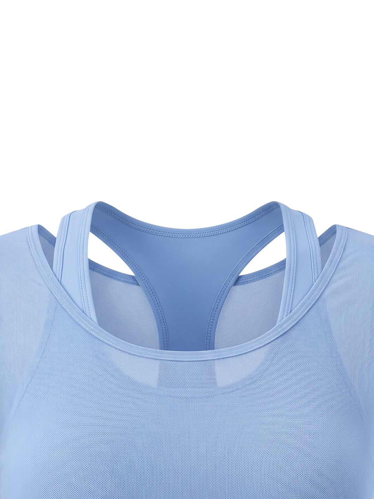 Women's 2-in-1 Mesh Overlay T-Shirt