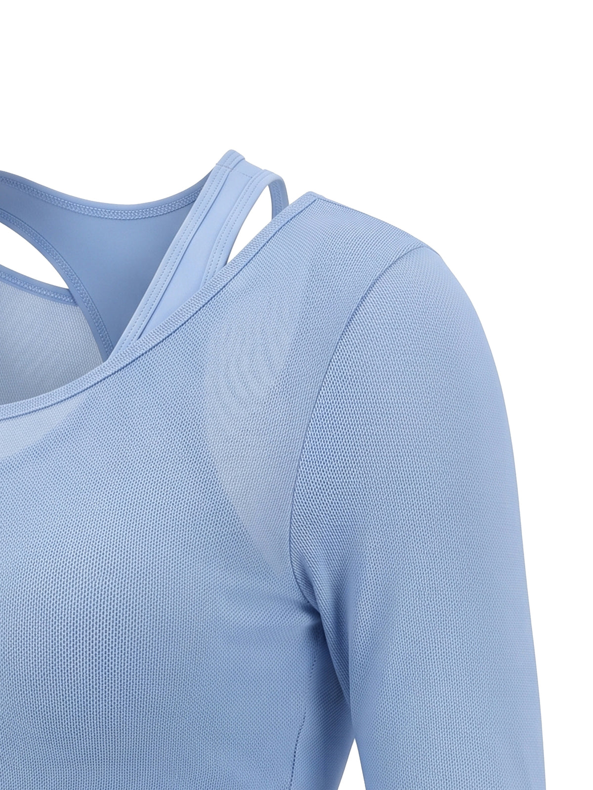 Women's 2-in-1 Mesh Overlay T-Shirt